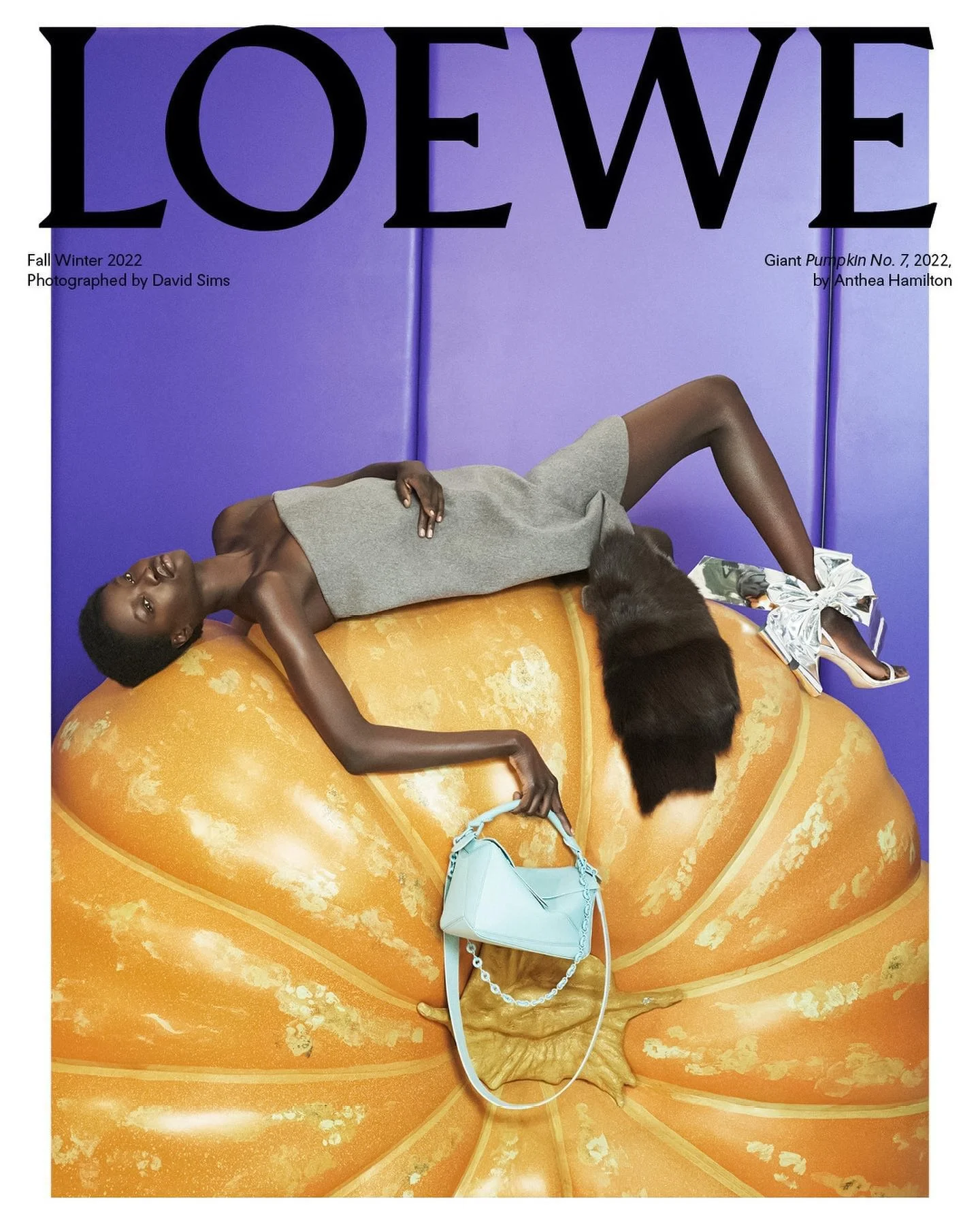 David Sims Eyes LOEWE FW 2022 Campaign Anthea Hamilton Pumpkins